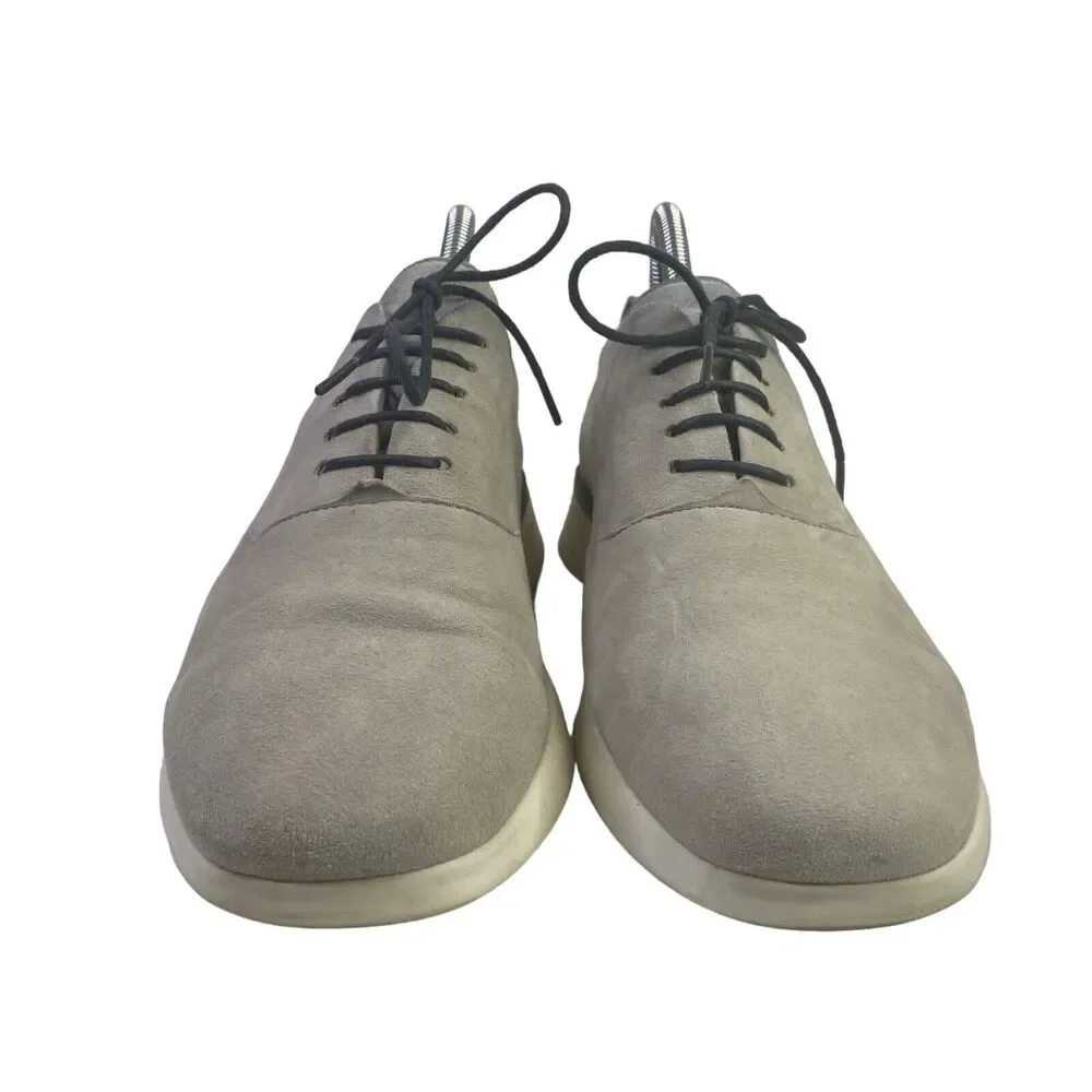 Wolf & Shepherd Crossover Longwing Oxford Shoes Men's Size 7 M Gray White Suede
